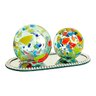 Kit 2 Pesos De Papel De Cristal Tipo Murano - Esfera Colorida Cristais Flamini Bola Multicolor Decor - 5