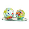 Kit 2 Pesos De Papel De Cristal Tipo Murano - Esfera Colorida Cristais Flamini Bola Multicolor Decor - 4