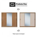 Ver imagem 4 de Guarda Roupa Dalila 3 Portas, 4 Gavetas e 4 Cabideiros Flex Amêndola com Espelho - Demóbile