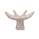 Ver imagem 1 de Escultura Decorativa Mãos em Poliresina Branco 17x10 cm - D’Rossi