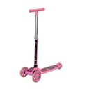 Ver imagem 1 de Patinete Infantil 3 Rodas com Led Dobrável e Altura Ajustável – para Crianças de 2 a 8 Anos - Rosa