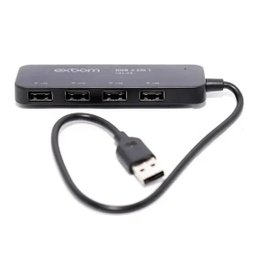Hub Usb Régua 4 Em 1 Universal 2.0 - Exbom - 2