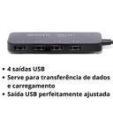 Ver imagem 4 de Hub Usb Régua 4 em 1 Universal 2.0 - Exbom