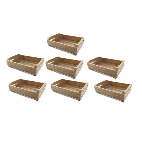 Caixote de Feira Ej 40x27x09 Kit 7 Unidades