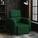 Ver imagem 3 de Poltrona Reclinavel Sala de Estar Amamentação Safira Verde