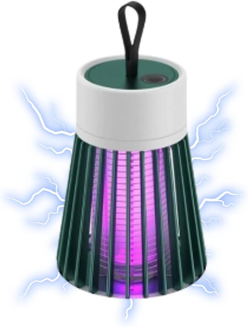 Luminária Mata Mosquito Armadilha Lâmpada Elétrica Led Recarregável Uv Insetos - 1