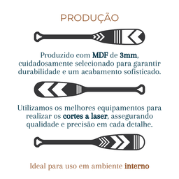 Remo Decorativo para Parede Kit com 3 Remos - 3