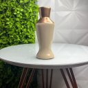 Ver imagem 2 de Vaso garrafa bege e cobre decorativo de cerâmica moderno