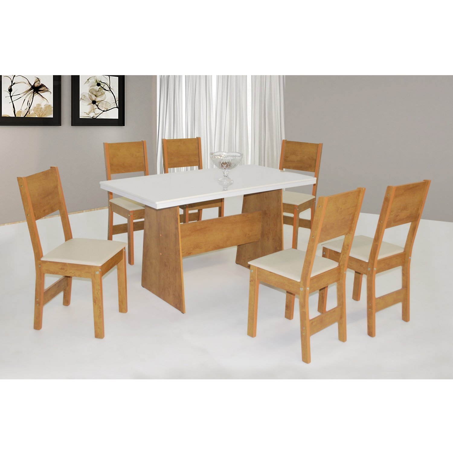 Conjunto Mesa Destak com 6 Cadeiras  - 1