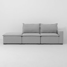 Sofá Modular Ibi 5 Lugares 260cm com Puff Jacquard CabeCasa MadeiraOriginals - 2