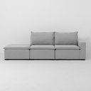 Ver imagem 2 de Sofá Modular Ibi 5 Lugares 260cm com Puff Jacquard CabeCasa MadeiraOriginals