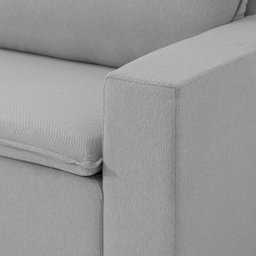 Sofá Modular Ibi 5 Lugares 260cm com Puff Jacquard CabeCasa MadeiraOriginals - 8