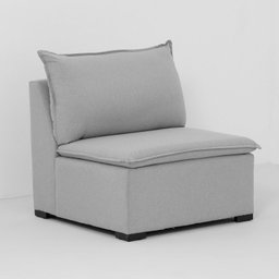 Sofá Modular Ibi 5 Lugares 260cm com Puff Jacquard CabeCasa MadeiraOriginals - 5