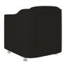 Poltrona Decorativa Veludo para Recepção Clinica Hospital Dentista:preto - 5