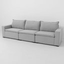 Ver imagem 3 de Sofá Modular Ibi 5 Lugares 295cm Jacquard CabeCasa MadeiraOriginals