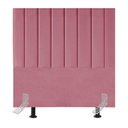 Ver imagem 2 de Cabeceira Estofada Cama Solteiro 90cm Luna Suede e Frame Rosa