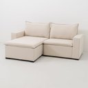Ver imagem 3 de Sofá Modular Ibi 3 Lugares 210cm com Puff Jacquard CabeCasa MadeiraOriginals