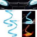 Ver imagem 1 de Fita Led Par Farol Seta Sequencial 60 cm Carro DRL Luz Automotivo Pick Up Silverado Prisma Duster Il