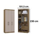 Ver imagem 7 de Conjunto Quarto Queen Base Box e Colchão 7 Peças 8 Portas 2 Gavetas Paris Eucamóveis