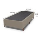Ver imagem 2 de Conjunto Quarto Queen Base Box e Colchão 7 Peças 8 Portas 2 Gavetas Paris Eucamóveis