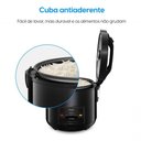 Ver imagem 4 de Panela Elétrica de Arroz Rizzo 5 Xícaras 400W com Tampa em Aço Inox Preto 110V