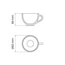 Ver imagem 4 de Xicara de Chá 250ml Tramontina em Porcelana Branca Tramontina