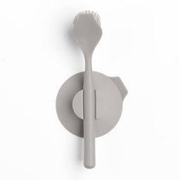 Escova para Pia com Suporte de Plástico Brabantia Cinza Claro - 1