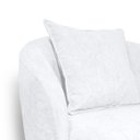 Ver imagem 4 de Poltrona Decorativa para Sala Quarto Aisha Orgânica - Élpis Móveis - Boucle Branco