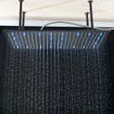 Ver imagem 1 de Chuveiro Moderno Com Led Teto Black Matte 40x80cm