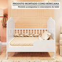 Ver imagem 4 de Berço Peroba Elô Americano Branco 100% MDF 2 em 1 Infantil