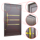 Ver imagem 3 de Porta Pivot.Alumínio Lamb.Evolution c/Pux.e.Elite Marrom Gold 240x150 Brimak