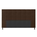 Ver imagem 4 de Cabeceira Casal King Cama Box 195cm para Quarto Stambul Suede Marrom M11 - D’Rossi