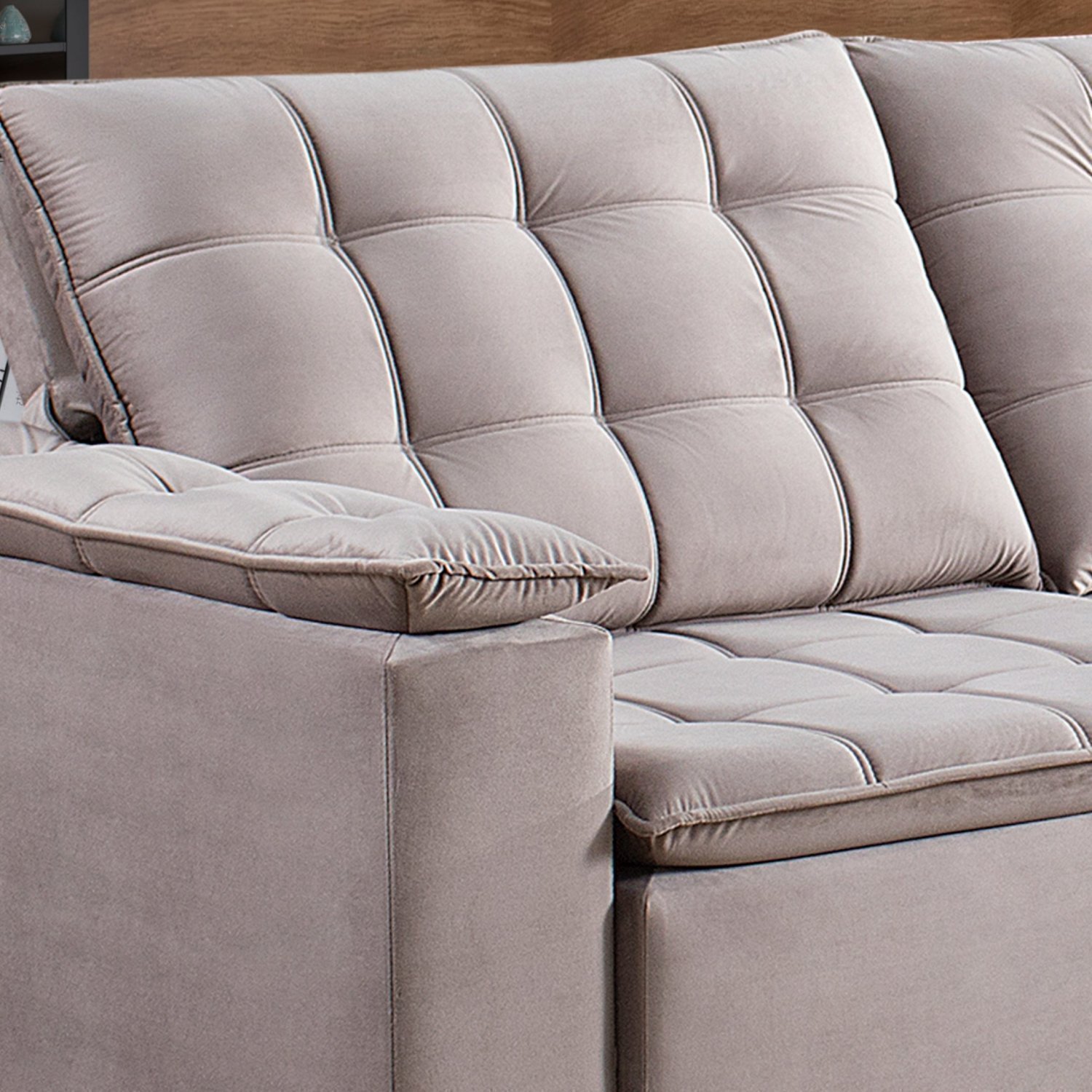 Sofá Retrátil e Reclinável 3 Lugares 200cm Palermo Estofados Ferrari