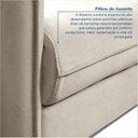 Ver imagem 6 de Poltrona Decorativa Vintage Veludo Bege Orquídea 78cm CabeCasa MadeiraOriginals