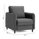 Ver imagem 3 de Poltrona em Veludo Orquídea CabeCasa MadeiraOriginals