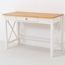 Ver imagem 6 de Escrivaninha Mesa Escritório com Gaveta Madeira Maciça Pés em Madeira Maciça Vanilla Yescasa