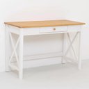 Ver imagem 3 de Escrivaninha Mesa Escritório com Gaveta Madeira Maciça Vanilla Yescasa