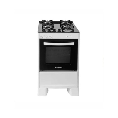 Fogão Neo Glass Fgvng410br com 4 Bocas Piso Suggar Branco Bivolt