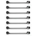 Ver imagem 1 de Barra de Apoio 60cm Aço Inox Kit 7 Unidades Banheiro Box Acessibilidade Gestante Idoso Segurança Sup