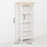 Estante para Livros 4 Prateleiras Madeira Maciça 138cmx62cm Pés em Madeira Maciça Vanilla Yescasa - 4