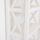 Ver imagem 6 de Estante de Livros 4 Prateleiras Madeira Maciça Branco 138x62cm Vanilla Yescasa