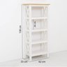 Estante para Livros 4 Prateleiras Madeira Maciça 138cmx62cm Vanilla Yescasa - 4