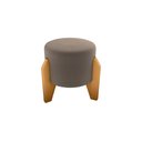 Ver imagem 1 de Puff Decorativo Descanso Luxo Orginal Premium Veludo Capuccino Matrix