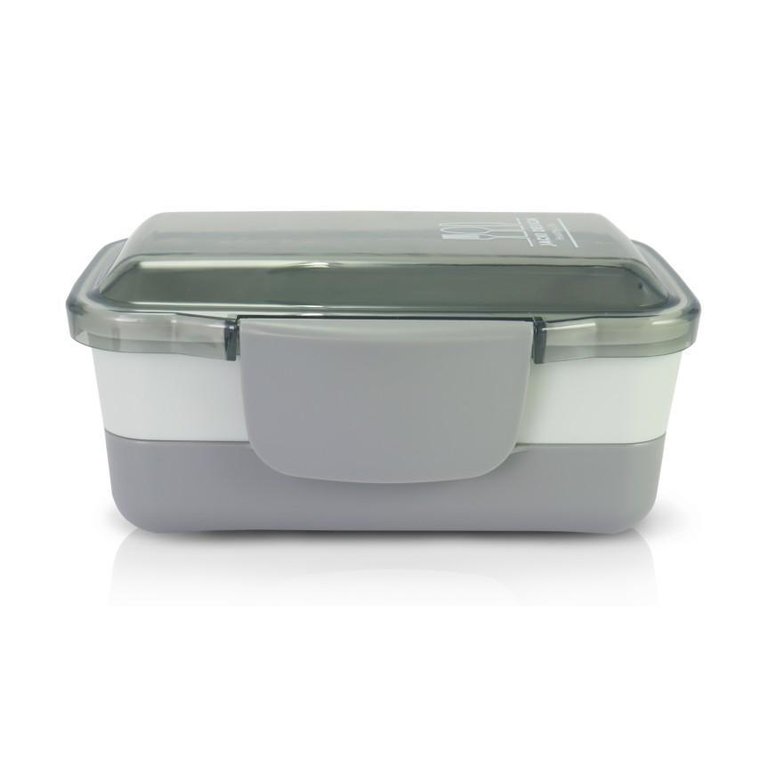 Pote Marmita de 2 Andares 950ml Joy - Cinza