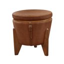 Ver imagem 1 de Puff Banqueta Fênix Baú Mesa Castellar Móbile Corino Caramelo