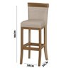 Conjunto 4 Banquetas Alta em Madeira Maciça Paris CCS Interiores - 3