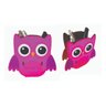 Porta Canetas E Lápis Decorativo Mdf Coruja Rosa Escolar - 1