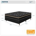 Ver imagem 3 de Cama Box Preta + Colchão Casal Ortho Suport Ortopédico Espuma D33 Pillow Paparazzi 138x188x65cm