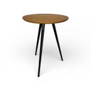 Ver imagem 1 de Mesa Lateral Luci em Imbuia/ Pés Preto