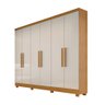 Guarda Roupa Casal 6 Portas Sergipe - Bianchi Móveis - Nature/off White - 2